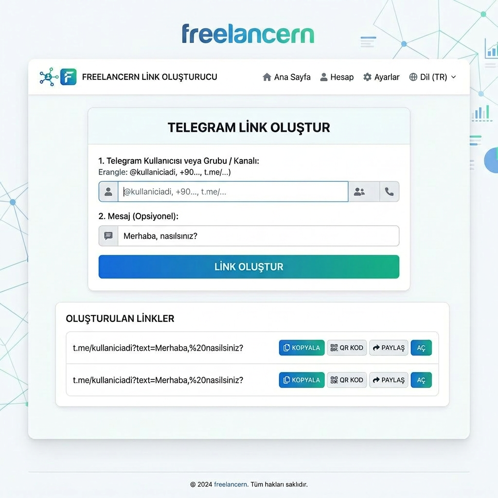 Telegram Link Oluşturucu